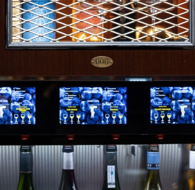 Enomatic Wine Dispenser System At Wevino Offering 112+ Wines By The Glass In Westlake Village.